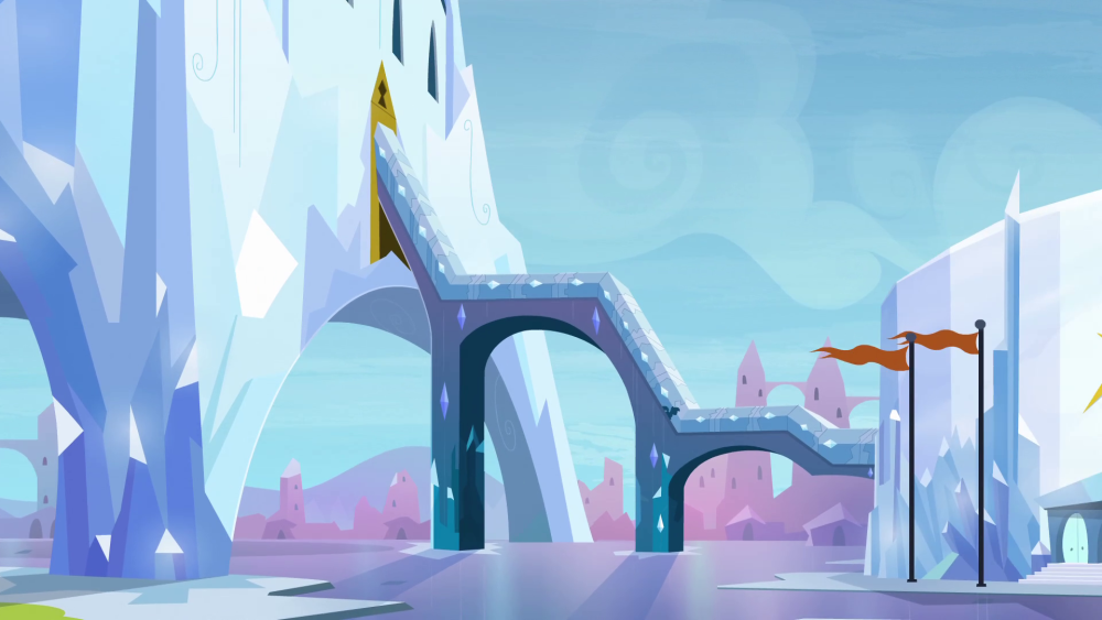 Тронный зал в кристальной империи