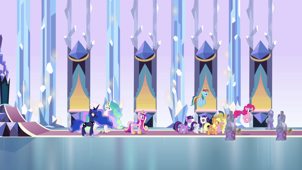 Тронный зал в кристальной империи