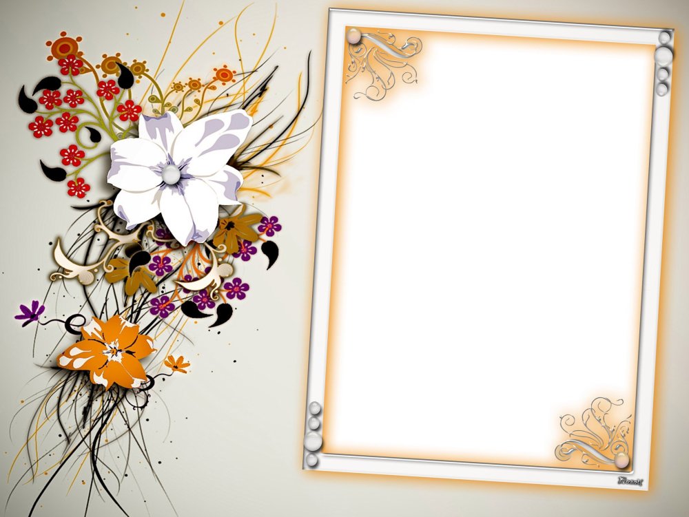 Рамка с цветами