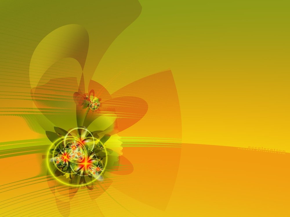 Зелено оранжевый фон