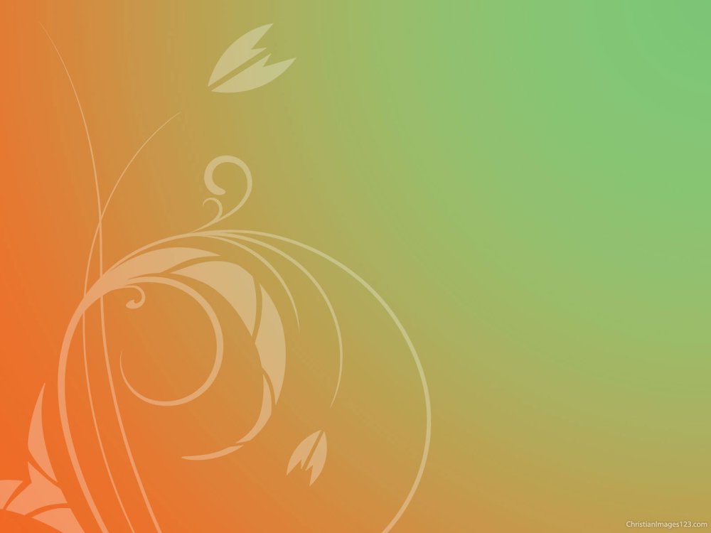 Зелено оранжевый фон