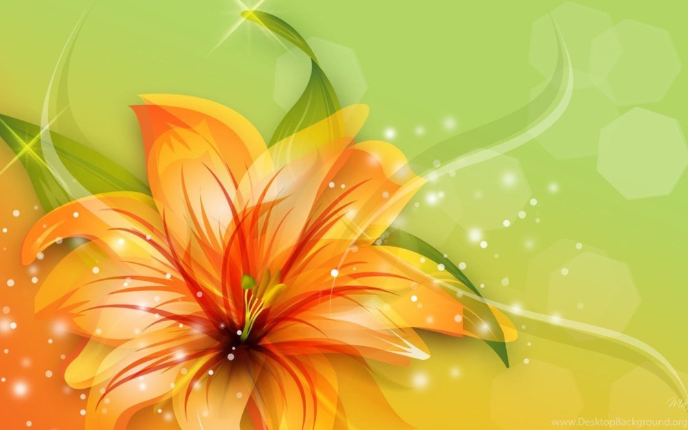 Абстрактный фон с цветами