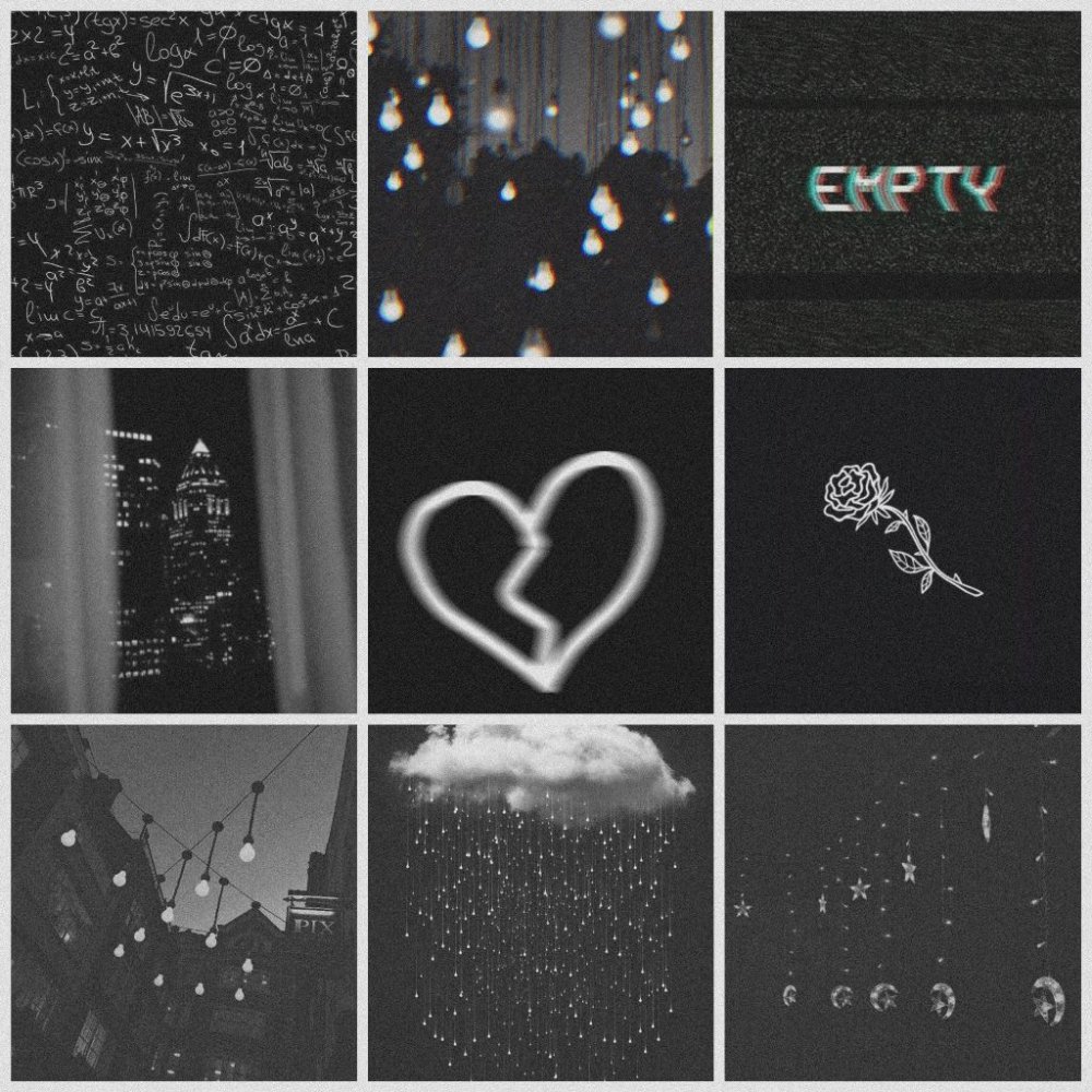 Чб Эстетика коллаж