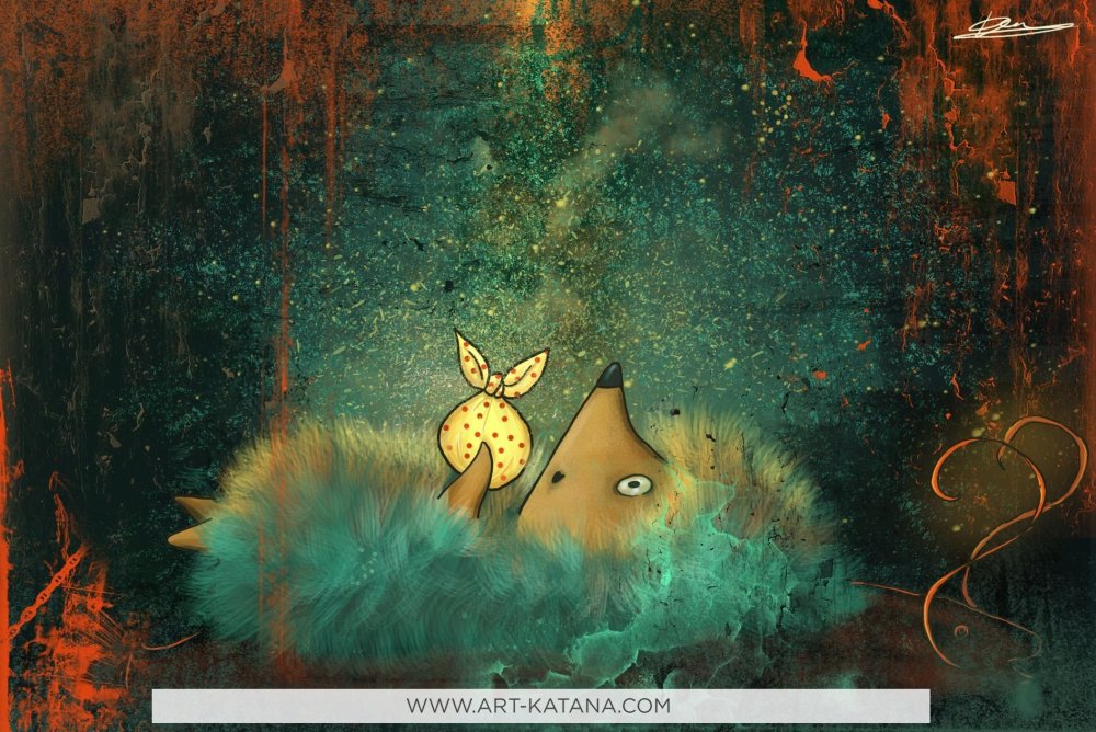 Ежик в тумане арт