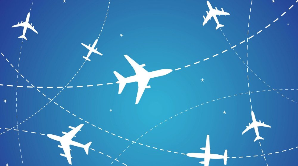 Векторный фон для авиакассы