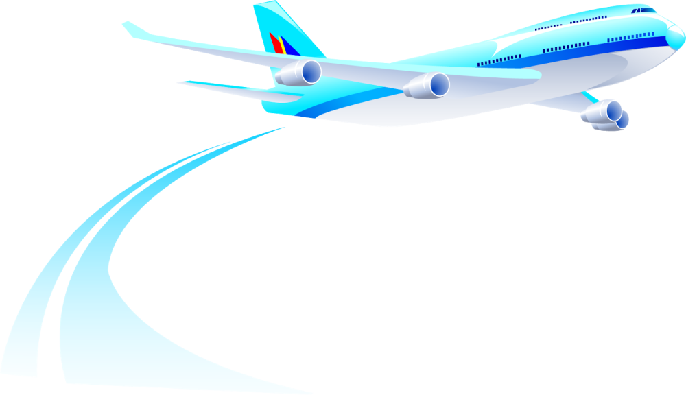 Самолет на прозрачном фоне