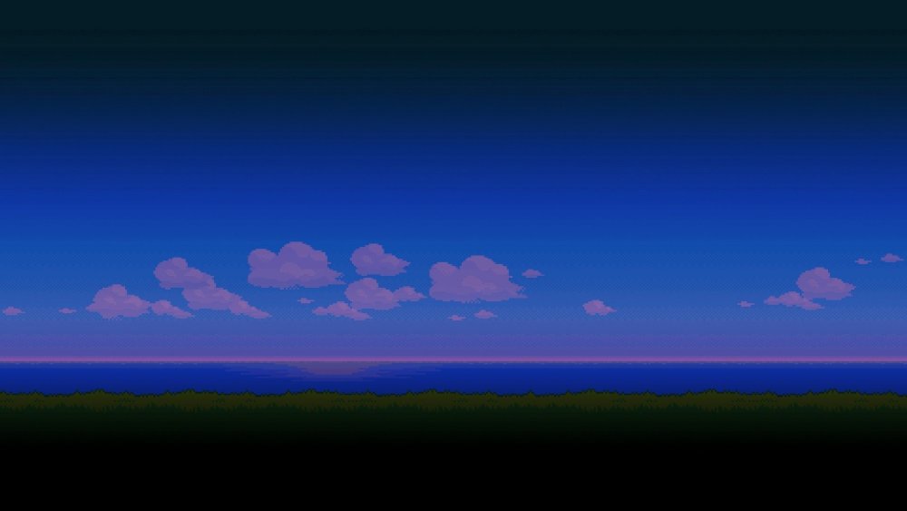 Космический пиксельный фон