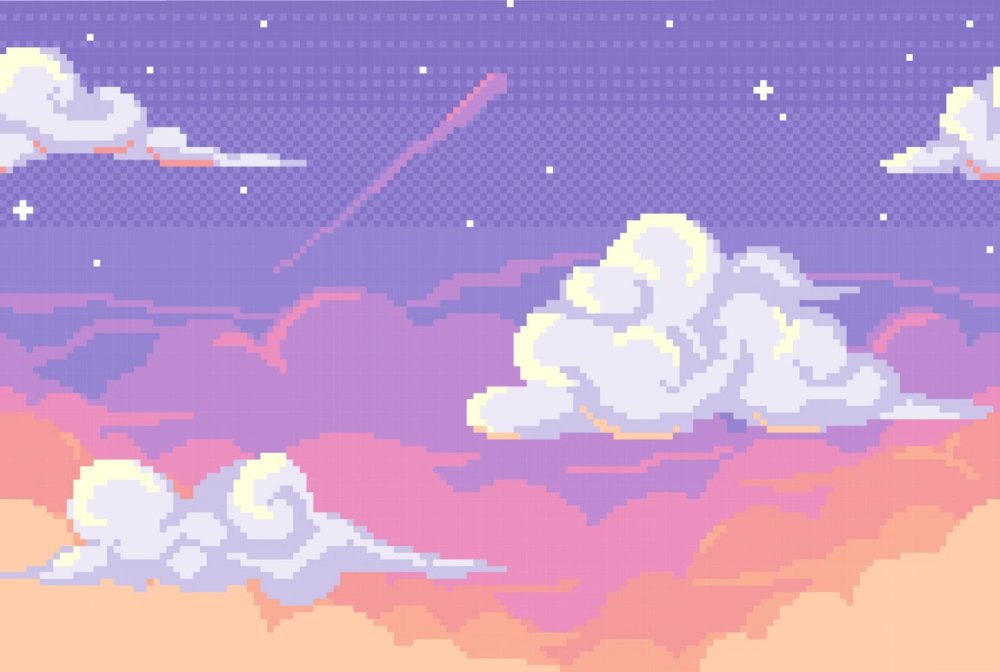 Пиксельный закат