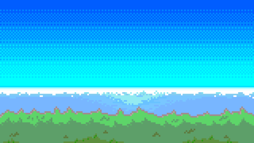 Милые пиксельные пейзажи