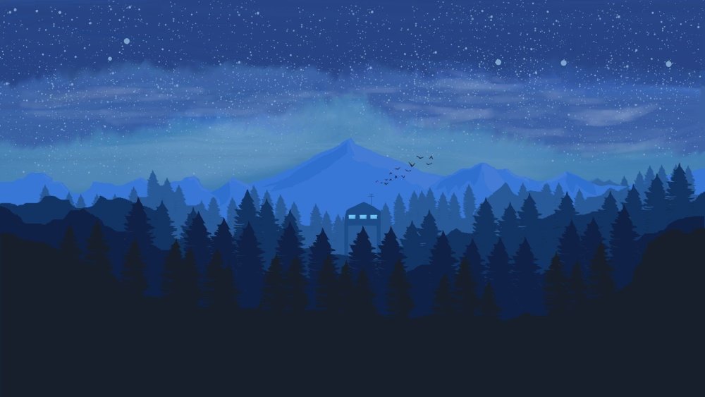 Пиксельный фон небо