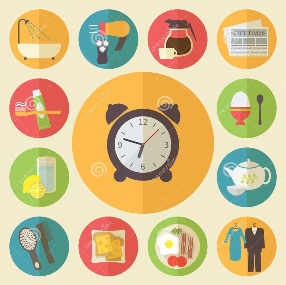 Режим дня значок