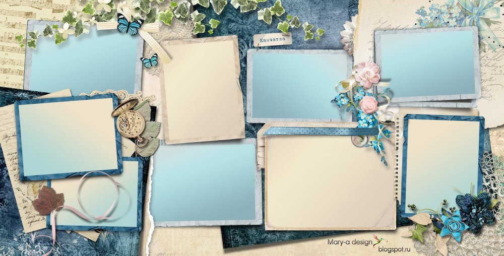 Макет фотокниги ретро