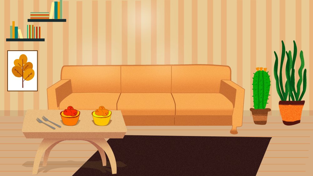 Гостиная мультяшный