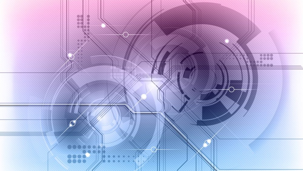 Фон Техно абстракция с элементами