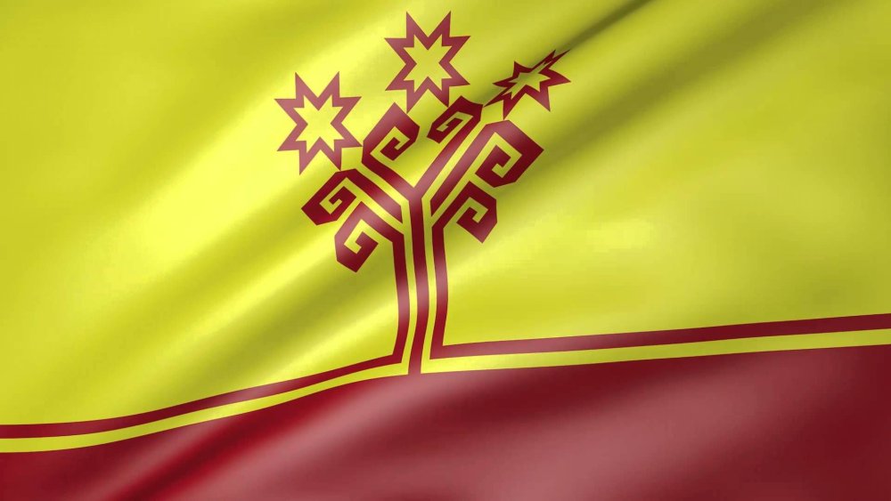 Флаг Чувашии фон