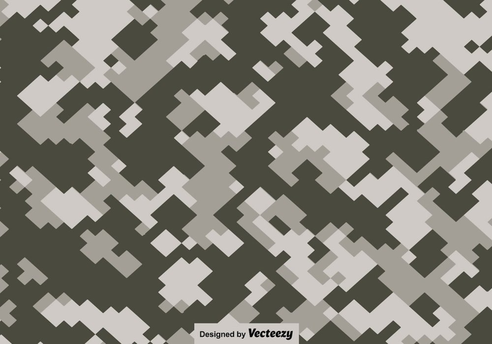 Пиксельный камуфляж Березка