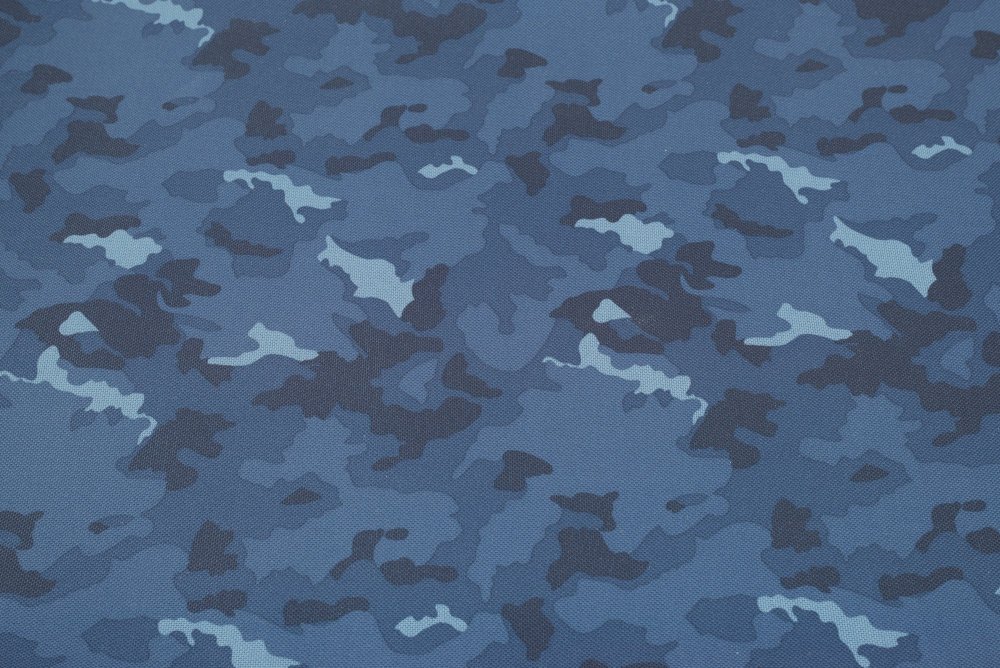 Ткань Грета 210 синий камуфляж цифра