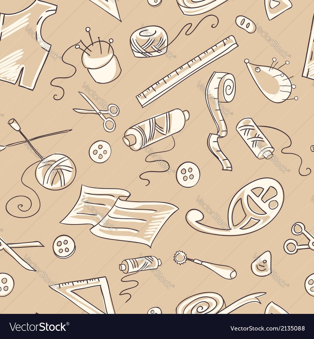 Швейный паттерн фон