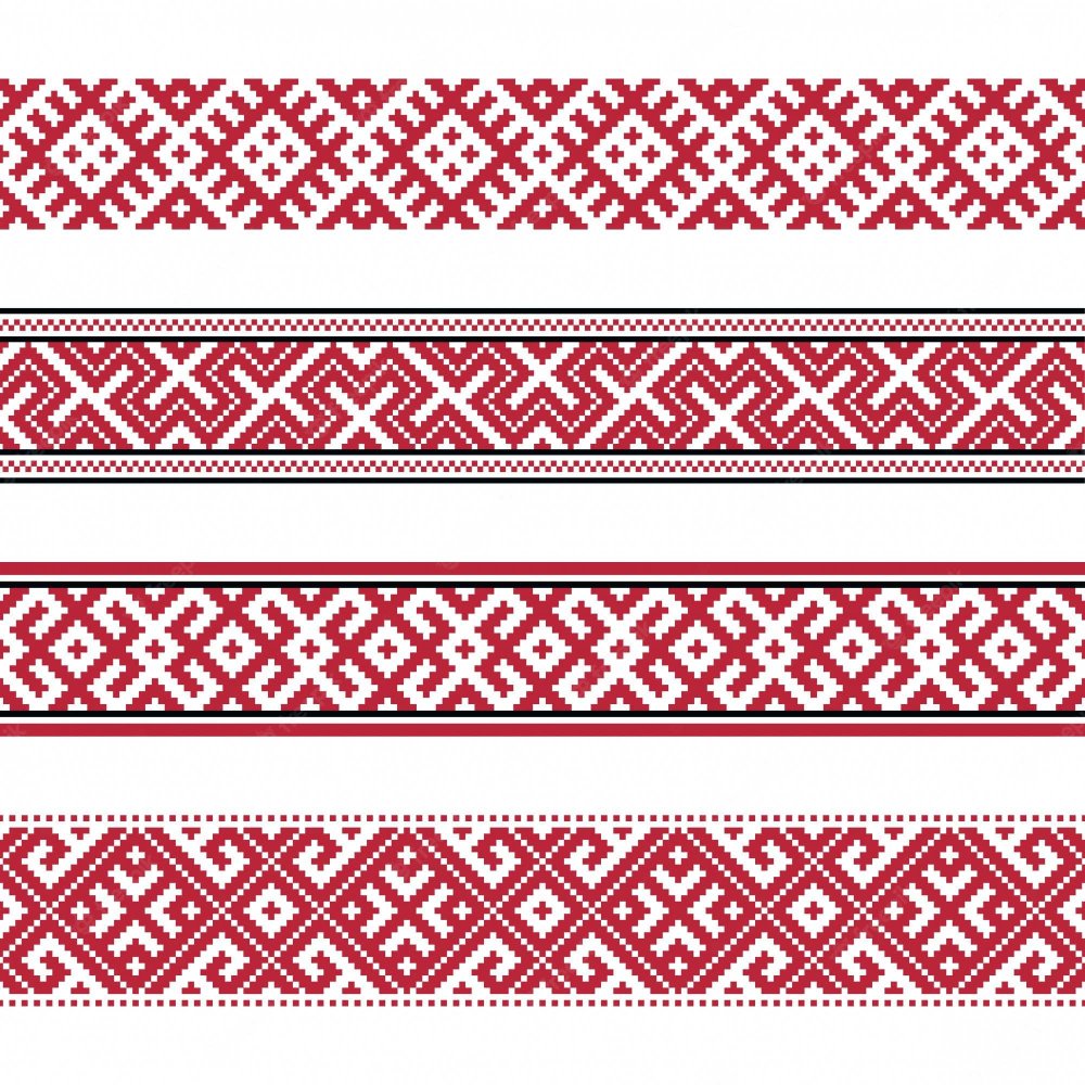 Орнамент в стиле Гжель