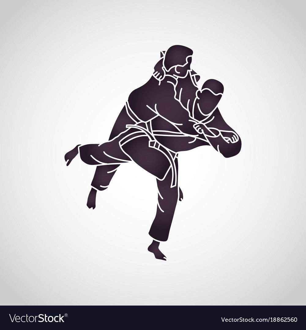 Дзюдо вектор поклон
