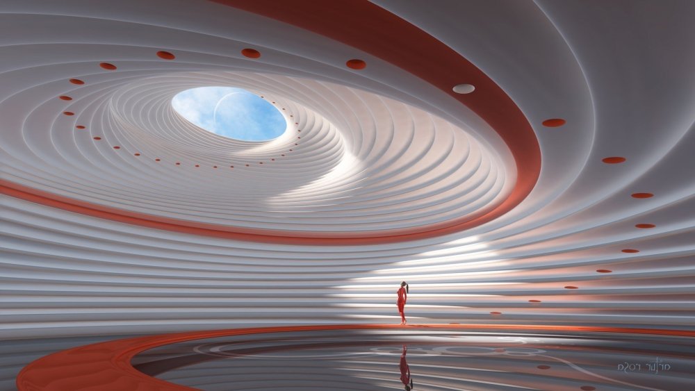 Натяжные потолки абстракция