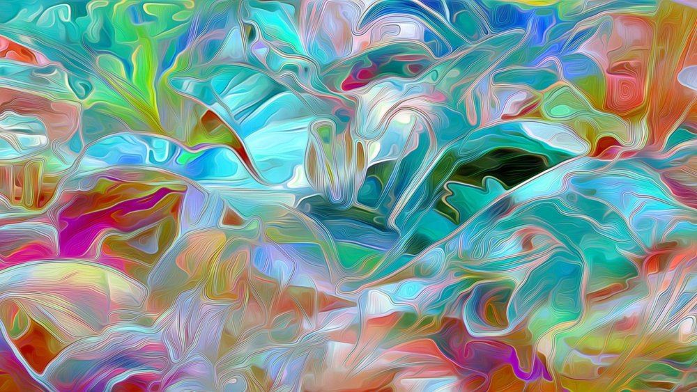 Синяя абстракция мазки