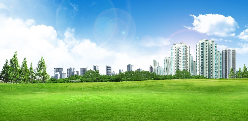 Панорама зеленого города