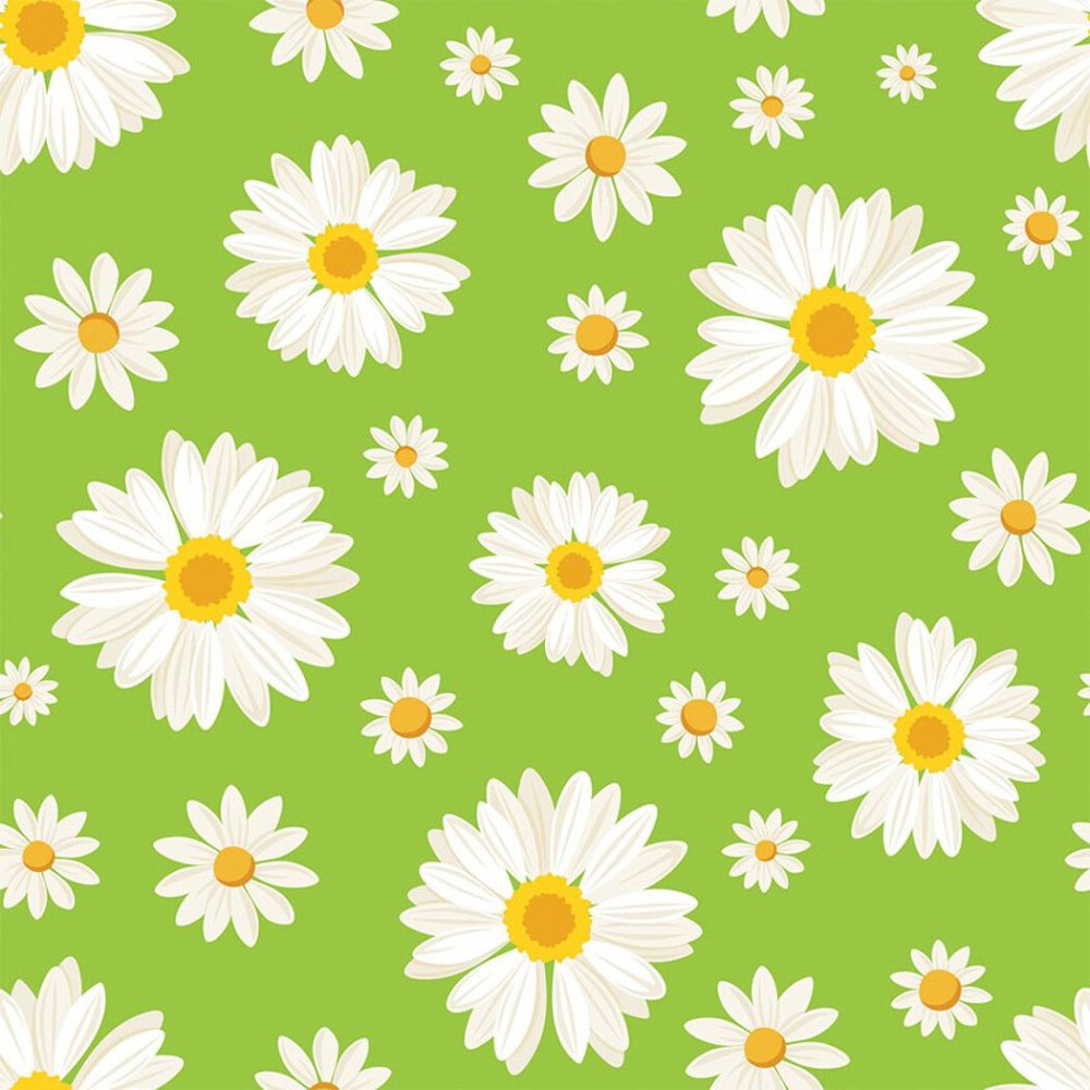 Бесшовные паттерны ромашки