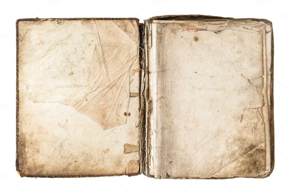 Старый книжный лист