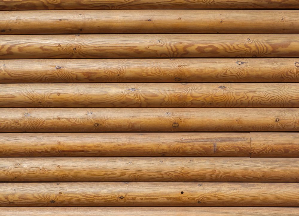 Стена из бревен