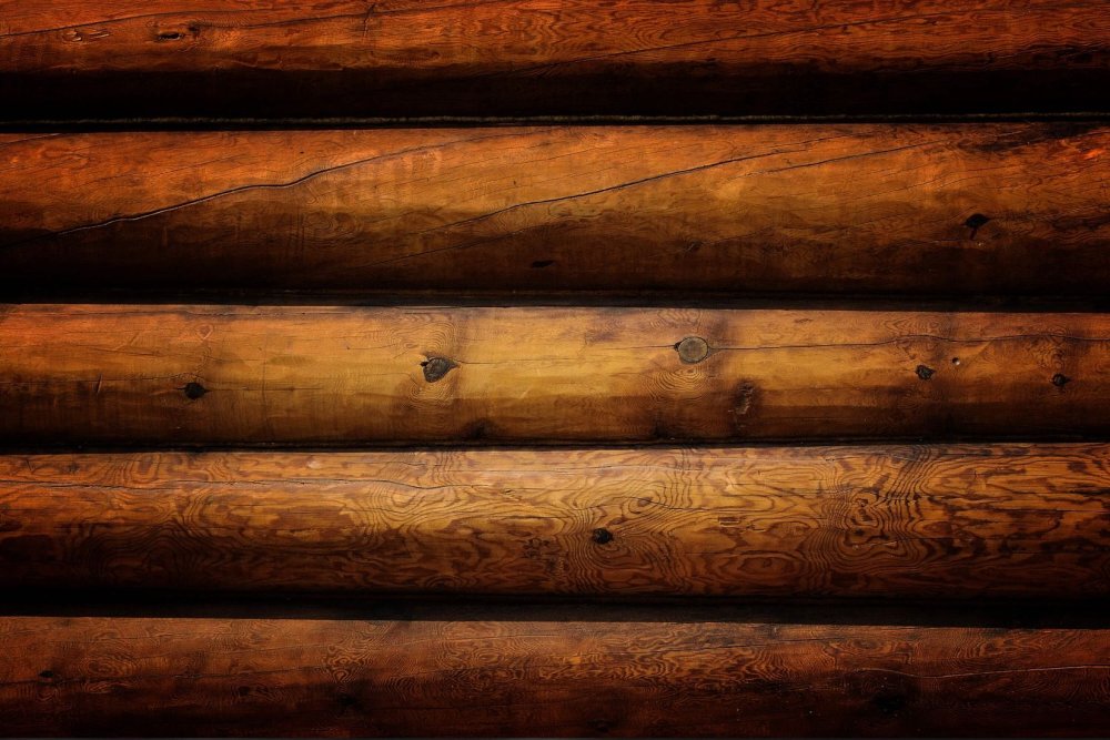 Фон из бревен