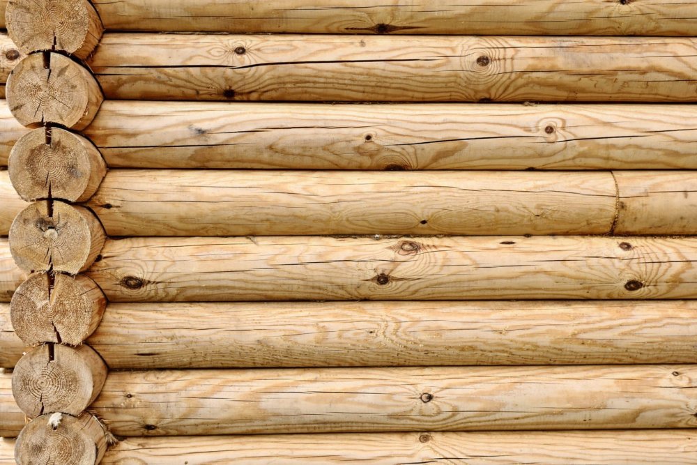 Стена из бревен