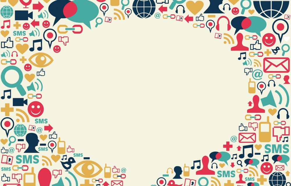 Фон для презентации социальные сети