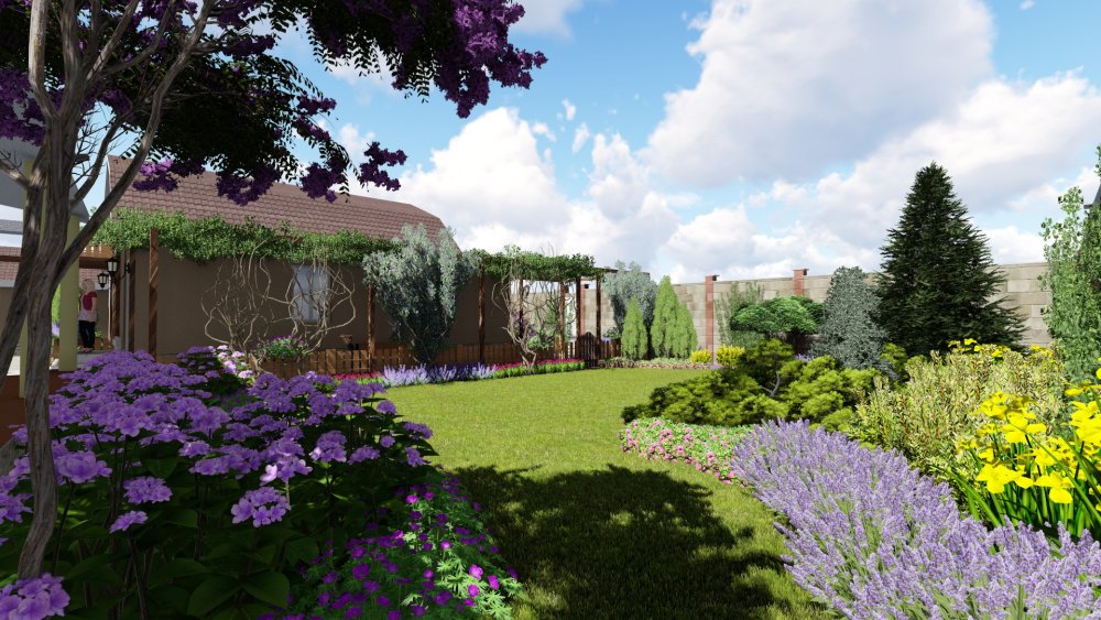 Обыкновенный садово парковый газон