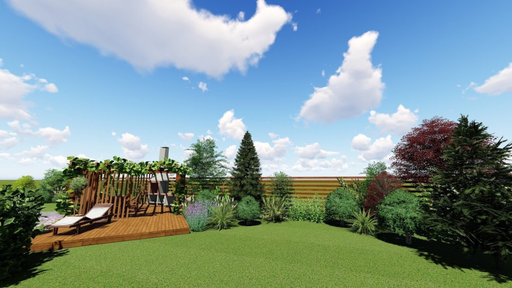 Лес панорама