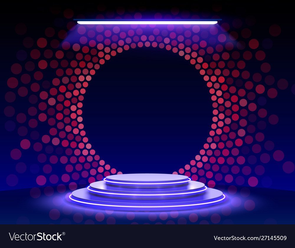 Сцена вектор подиум