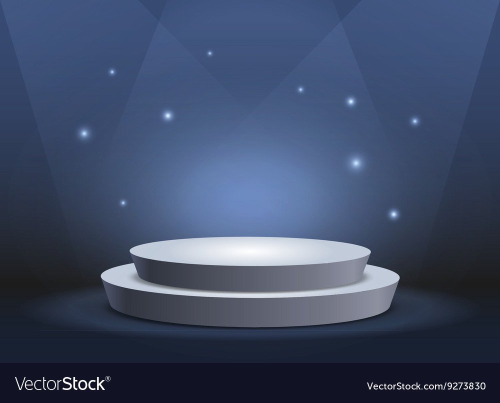 Пустой подиум круглый