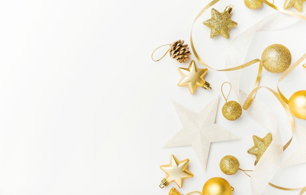 Новогодний декор на Светлом фоне