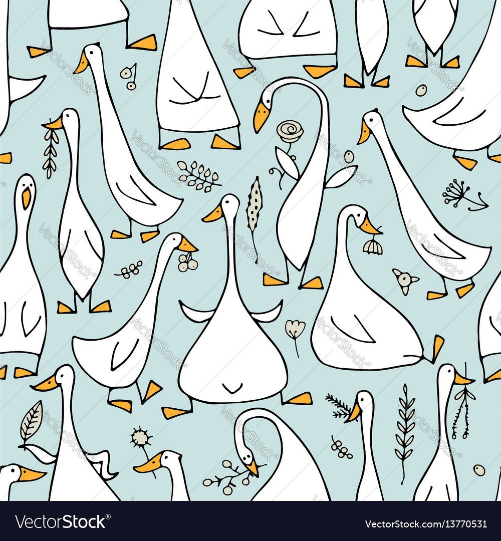 Гусь орнамент