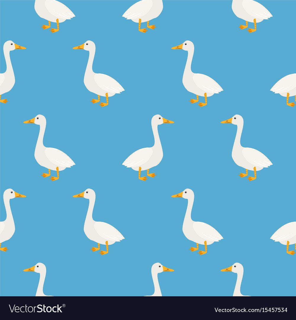 Фон с гусями