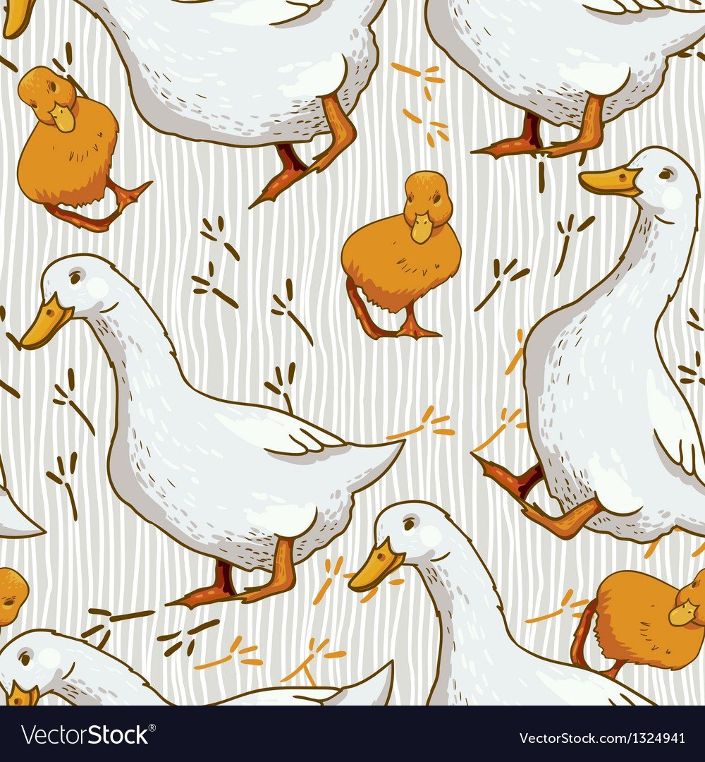 Обои с гусями для стен