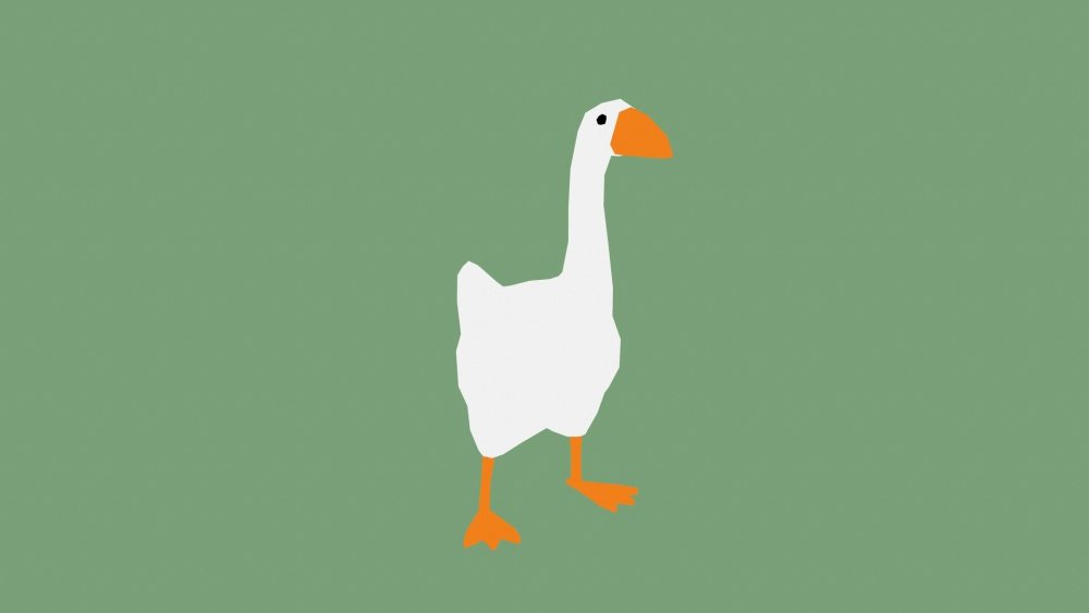 Принт гуси фон