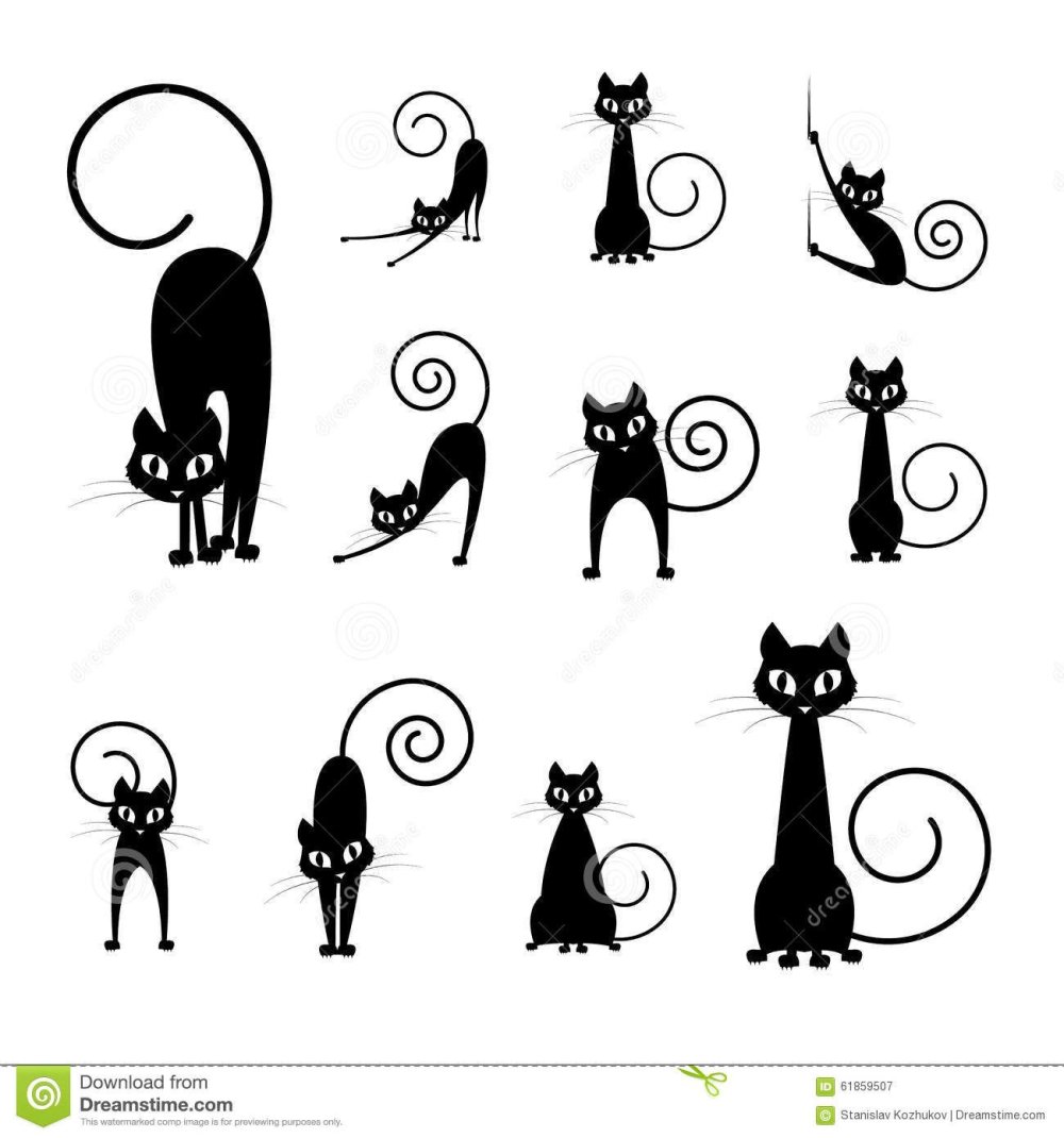 Кошка схематично