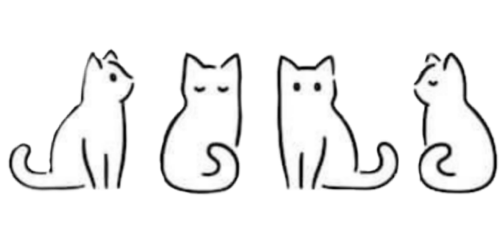 Кот одной линией