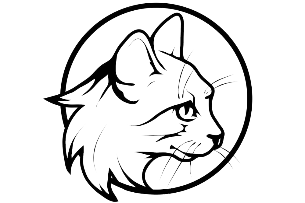 Кошачья морда в круге