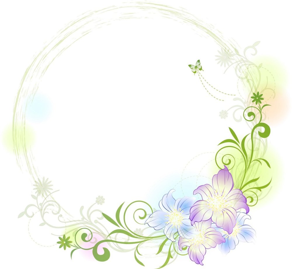 Цветы по кругу