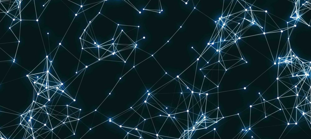 Нейросеть на черном фоне