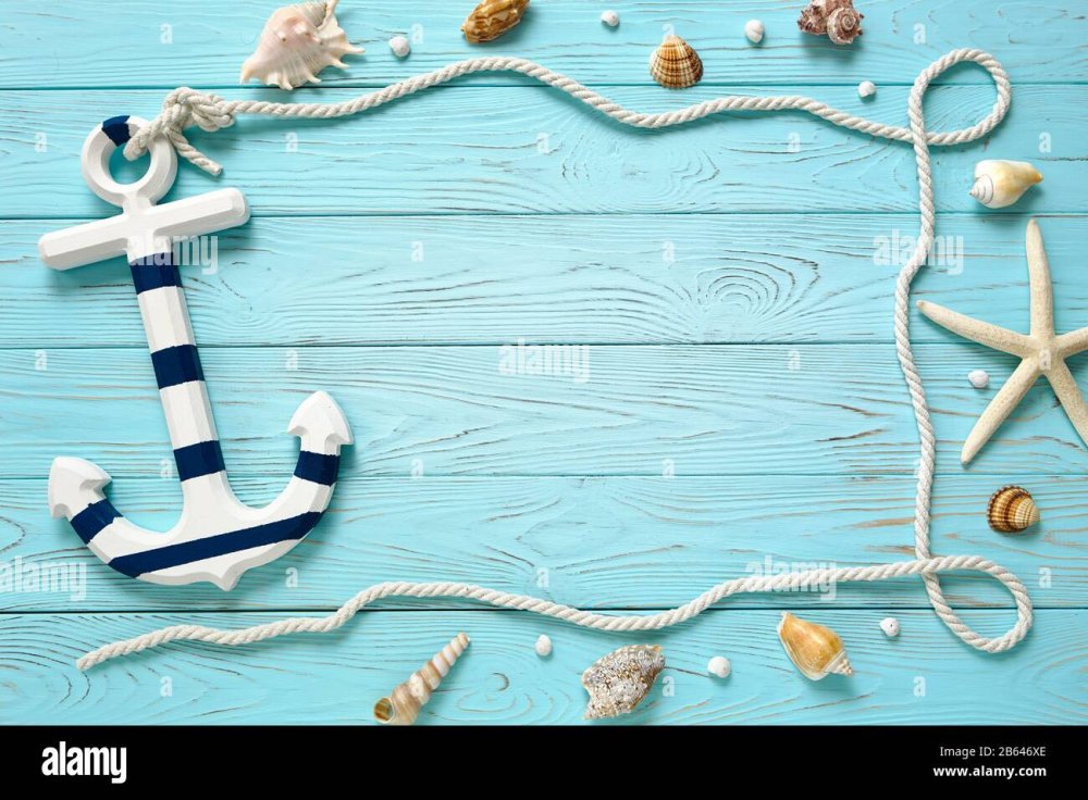 Рамка для текста в морском стиле