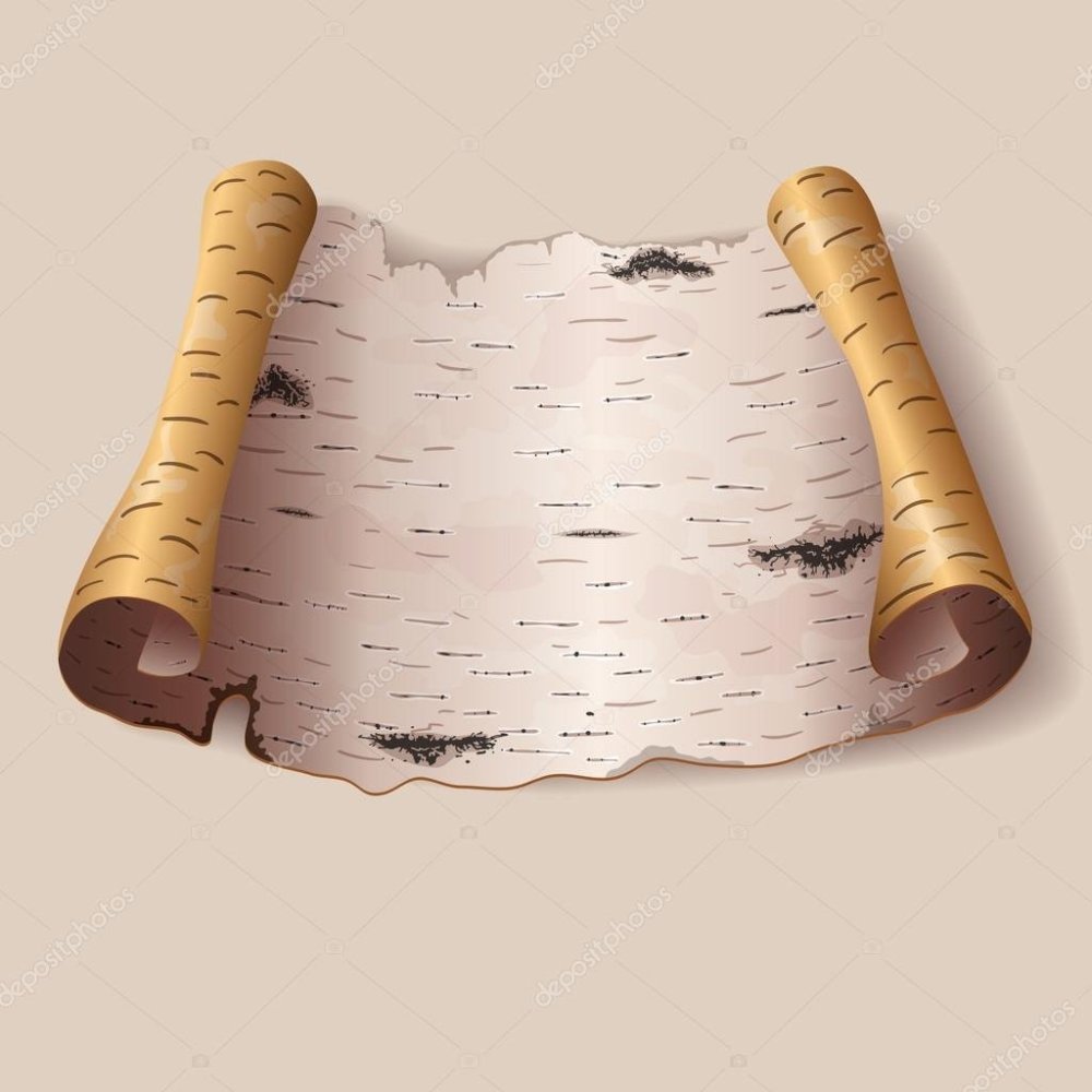 Карта свиток на прозрачном фоне