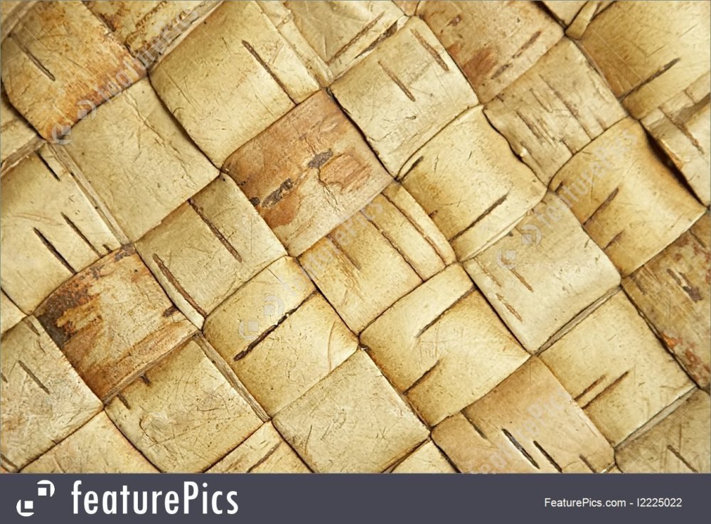 Фактура плетения из бересты